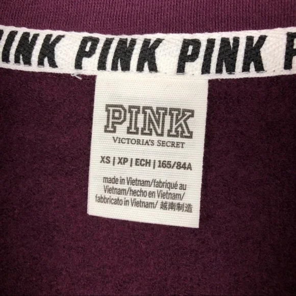 PINK Victoria’s Secret Mock Neck Half Zip Sweater XS - Picture 7 of 7